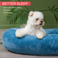 Stylish Oval Calming Dog Bed - Comfortable & Safe