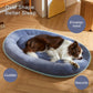 Stylish Oval Calming Dog Bed - Comfortable & Safe