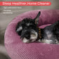 Stylish Oval Calming Dog Bed - Comfortable & Safe