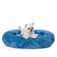 Stylish Oval Calming Dog Bed - Comfortable & Safe