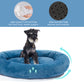 Stylish Oval Calming Dog Bed - Comfortable & Safe